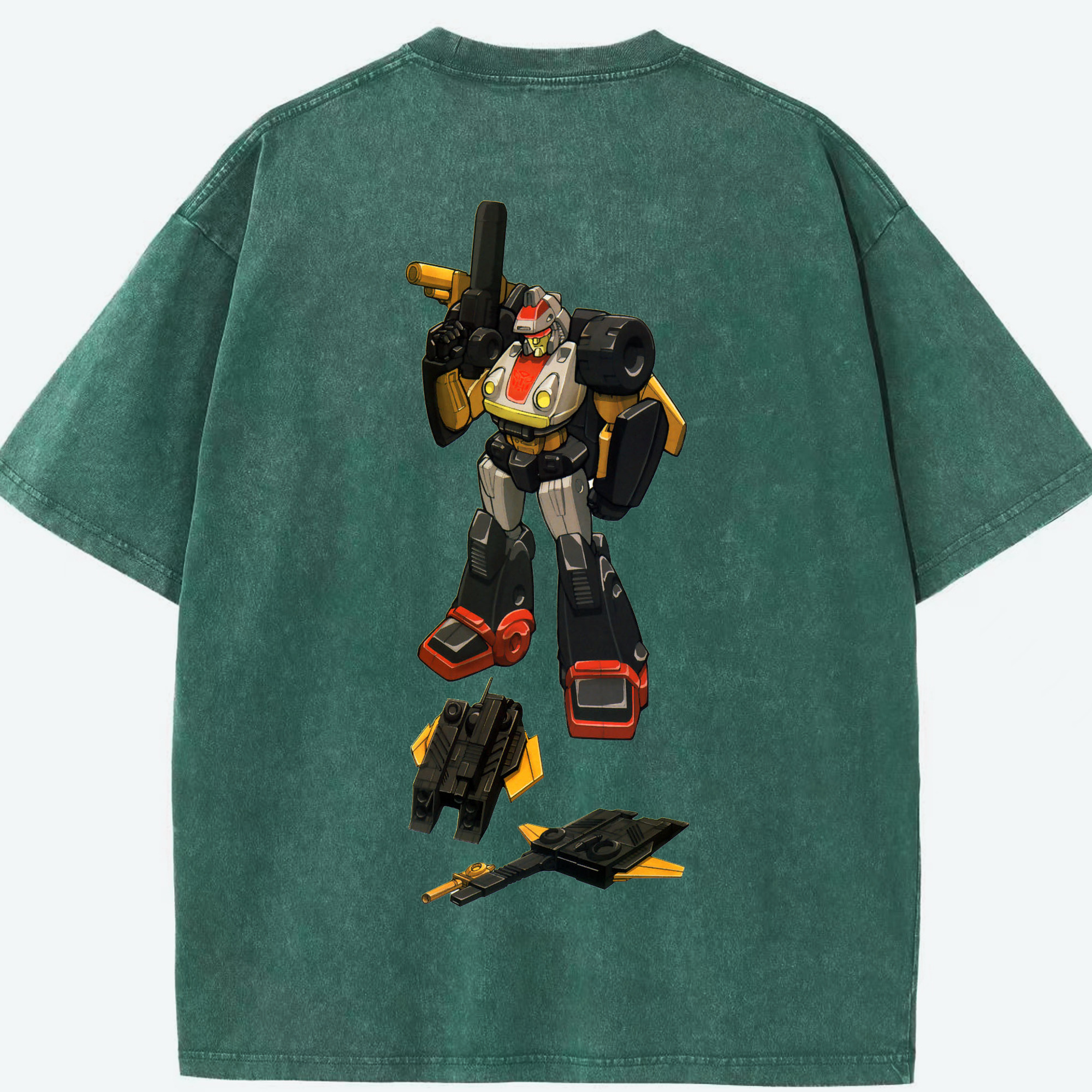 （画像用）  綿100% ヴィンテージ風 半袖Tシャツ（背面プリント）